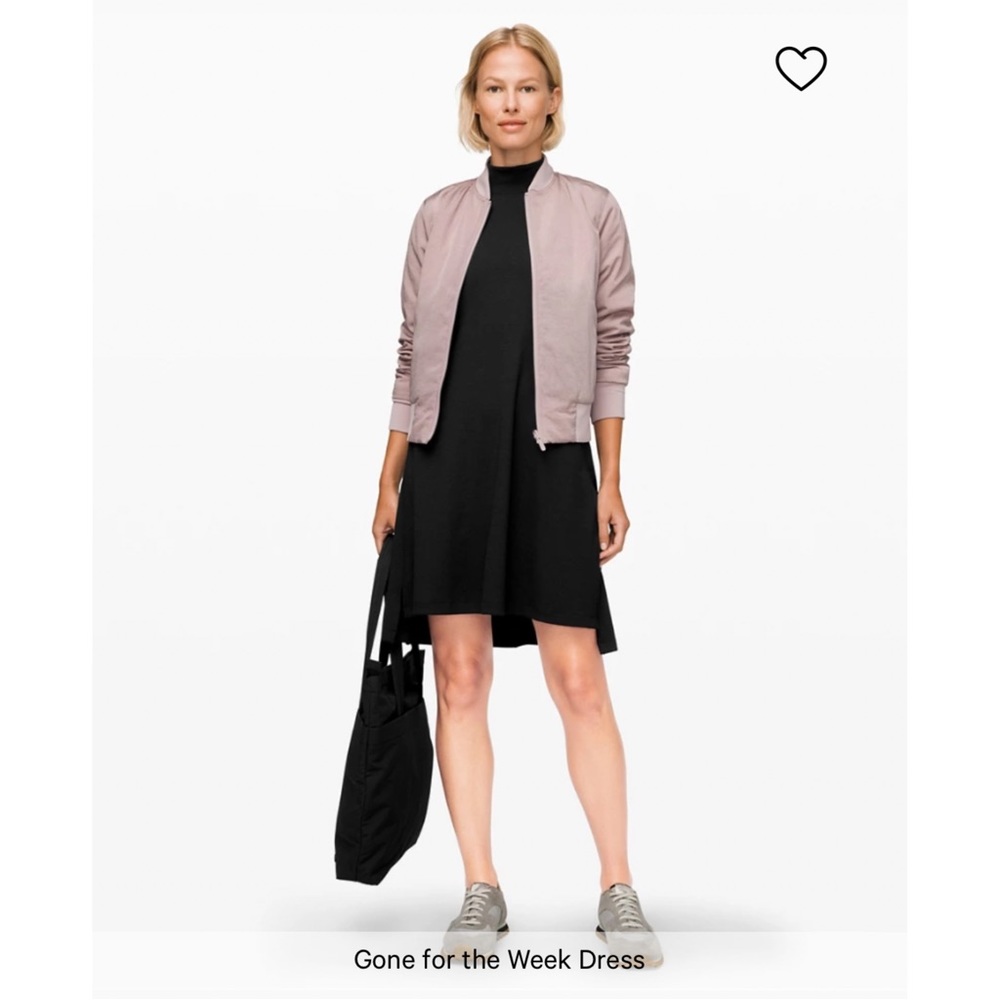 Lululemon Gone For The Week Ribbed High Neck Mini Dress